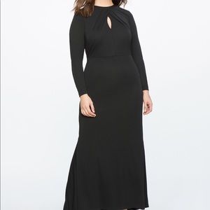 Keyhole Neckline Gown